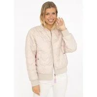 Zwillingsherz Steppjacke Bomberjacke mit gesteppten Herzen, mit Taschen und Reißverschluss
