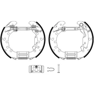 Hella Bremsbacken Citroen Fiat Peugeot 8DB355022-971 1,4