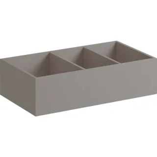 Geberit Xeno2 Schubladeneinsatz H-Teilung 37,3x6,2x20,8cm, sculturagrau, 500527001 500527001