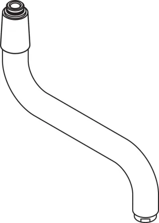 Hansgrohe Auslauf Küche Wand 200mm chrom , 92616000 92616000