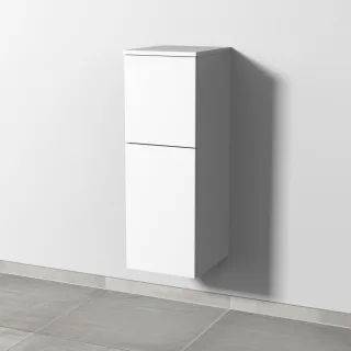 Sanipa 3way Mittelschrank mit 1 Tür und 1 Auszug, Weiß-Soft, SM12443 SM12443