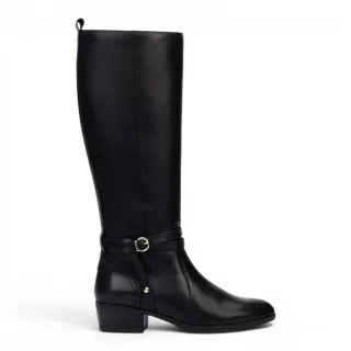 Pikolinos kniehohe schwarze Lederstiefel für Frauen – Daroca