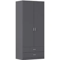 rauch Drehtürenschrank Kleiderschrank Garderobe GAMMA Breiten 91/136/181/226/271/315/360 cm (in 3 Ausstattungen BASIC/CLASSIC/PREMIUM (inkl. SOFT-CLOSE-Funktion) mit Schubladen, verschiedene Griff-Varianten TOPSELLER MADE IN GERMANY