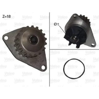 Valeo Wasserpumpe Citroen C2 C3 C4 Peugeot 1007 206 207/207+ 307 1,4