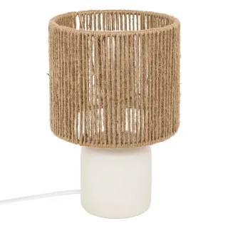 Atmosphera Createur d´interieur Tischlampe, Weiß, Keramik, 16x24x16 cm, Lampen & Leuchten, Innenbeleuchtung, Tischlampen, Tischlampen