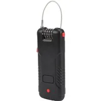 OLYMPIA OFFICE Vorhängeschloss ULA 410 Universalschloss mit Alarm, LED-Anzeige, Kofferschloss, Sicherheitsschloss, Alarmsicherung