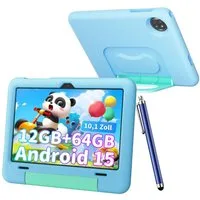 blackview 10,1" Tab 20 Kids Android 15 mit Stylus Tablet (64 GB, 5G wifi, Android 15, Google Kids Space, Gemini AI 2.0)