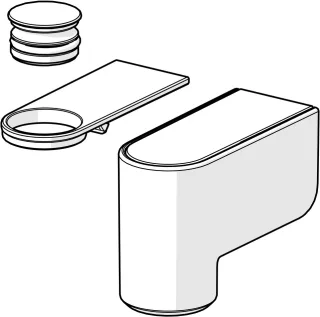 Hansa Wandhalterung HANSA 1013048V verchromt, 1013048V 1013048V