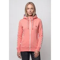 Alife & Kickin Sweatjacke JessyAK A leichte Kapuzensweatjackemit Logo-Schriftzug auf den Ärmeln