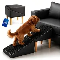 Outentin Haustiertreppe Hundetreppe klappbar mit Polster - Hunderampe Sofa Bett Katze (100 kg Belastbarkeit 2-in-1 Funktion 72x36x36 cm, 16 Farben, 1-St., Rutschfeste Oberfläche, Gelenkschonend, Pflegeleicht, Für Innenbereich)