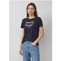 s.Oliver Kurzarmshirt T-Shirt T-Shirt aus weichem Baumwollmix mit Artwork