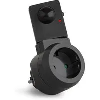 SEBSON Bewegungsmelder Zwischenstecker Bewegungsmelder - Schuko Stecker 230V programmierbar, (1-St), Schwenkbar, max. 1000W LED geeignet, Steckdosen-Adapter