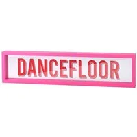 Giftcompany Wanddekoobjekt Glasbild Love Frames Dancefloor Hot Pink