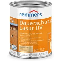 Remmers Holzschutzlasur Dauerschutz-Lasur UV ebenholz 0,75 Liter, farblos UV+, blockfest, wetterbeständig