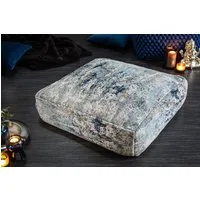 riess-ambiente Bodenkissen XL ABSTRAKT 70cm blau / beige, Sitzkissen · florales Muster · Maritim