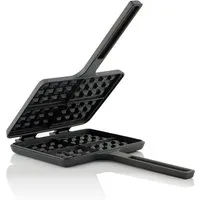 BBQ-Toro Waffeleisen Waffeleisen, Waffelmaker, Sandwicheisen, rechteckige Doppelform aus Gu
