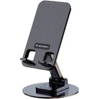 Wozinsky Smartphone-Halterung WPT-K393, (bis 12 Zoll, Einzelprodukt, Faltbarer Tischständer mit verstellbarem Winkel und stabiler Basis)