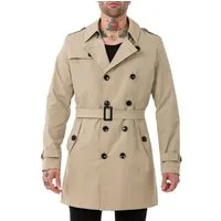 RedBridge Trenchcoat Red Bridge Herren Mantel Trenchcoat Jacke Beige M