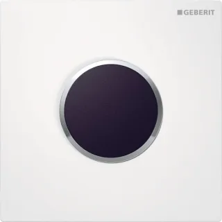 Geberit Abdeckplatte HyTronic Urinal Sigma10 für Urinal-Steuerung ab 2009 weiß/hochglanz-chrom 241925KJ1