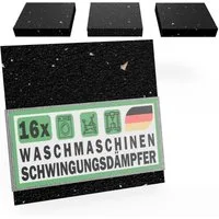 FUX Vibrationsdämpfer Schwingungsdämpfer für Waschmaschine oder Trockner, (Anti-Rutsch Unterlage, 16-St., 4 Stk), Anti-Rutsch, Anti-Vibration