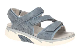 Gabor 86.839.46 Damen Sandale ROLLINGSOFT in Blau Nautic mit Keilabsatz
