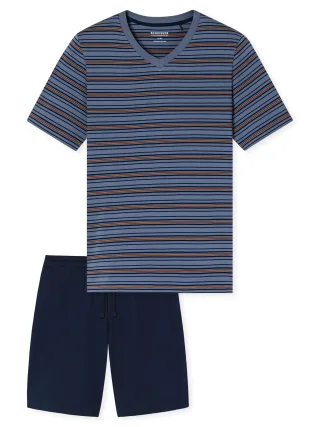 Schiesser Herren Pyjama CasualSchlafanzug, Pyjama Set, Nachtwäsche
