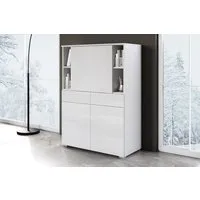 OTTO home Sekretär Paris, Moderner Sekretär mit klappbarer Arbeitsfläche (1 St), 2 Schubladen, Push-to-Open und verstellbare Einlegeböden