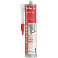 Konstruktionsklebstoff Express PU 310ml, Kleber beige, inkl. Handschuhe