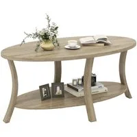 KOMFOTTEU Couchtisch, Akzenttisch Wohnzimmertisch Mitteltisch Sofatisch Kaffeetisch