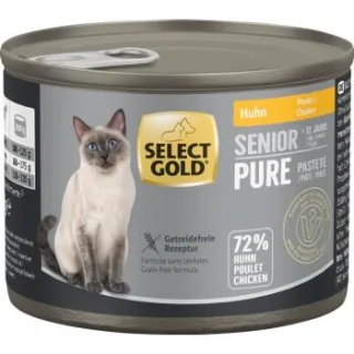 SELECT GOLD Pure Senior Paté Huhn 24x200 g