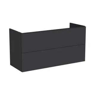 VitrA New Metropole Pure Waschtischunterschrank mit 2 Vollauszügen 118 x 45 x 60 cm Matt,67412 67412