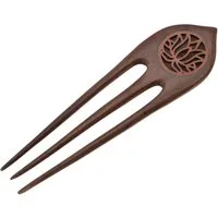 Guru-Shop Haarspange Ethno Holz Haarspange, Boho Haarnadel,..