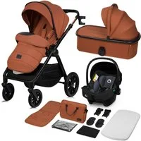 lionelo Kombi-Kinderwagen LAYLA 3IN1, (Set), 3D-Panoramabelüftung/ XXL-Sitz/ komfortable Federung