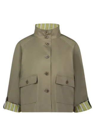 CARTOON - Casual-Jacke braun/grün - Gr. - 38