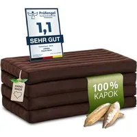 Klappmatratze Klappmatratze 80 cm (Basic) vegan und handgefertigt, 200x80x8cm, livasia, 8,00 cm hoch, Kapok