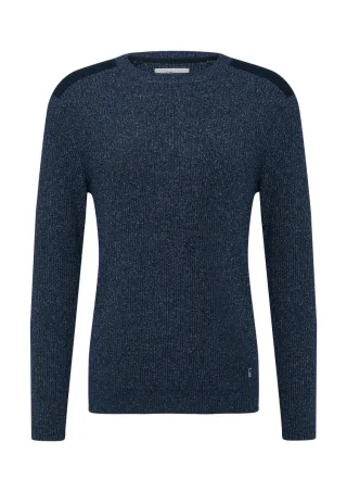 s.Oliver Red Label - Pullover aus Moulinégarn mit Schultereinsätzen blau - Gr. - XXL