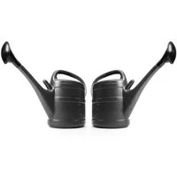 BigDean Gießkanne 10 Liter anthrazit - Gartengießkanne mit Abnehmbarer Brause (Set, 2-tlg., Gießkanne + Brausenkopf), Robustter Kunststoff, Gießbrausenaufsatz, Brausenhalter