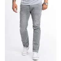 Rock Creek Straight-Jeans Herren Jeans Stonewashed Grau RC-2105