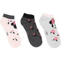 Textiel Trade B.V. Kurzsocken Disney Minnie Mouse 3er-Pack Sneaker-Socken Damen Baumwolle