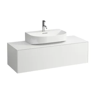 LAUFEN Waschtischunterschrank Sonar 457x1177x341 Aus mi, 1Schubl H816341/2 weiss matt H4054510341701