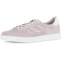 Gabor DAVOS Sneaker, Freizeitschuh, Halbschuh, Schnürschuh mit Lochmuster, Weite H