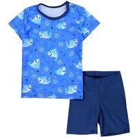 Aquarti Badeanzug Baby Jungen Zweiteiliger Kinder Badeanzug T-Shirt Badehose UV-Schutz
