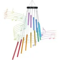 FELIXLEO Windspiel windspiele für draußen, 72cm Memorial Windspiele mit Haken