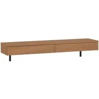 Lomadox Schreibtisch FIER-129, Schminktisch, Konsolentisch, hängend, Eiche, grifflos, Breite 120cm