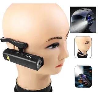Bikight Dual Light Source Hangers Ears XPG LED Headlamp Built-In Battery USB Rechargeable Power Induction Headlight Remo
