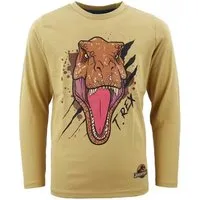 Jurassic World Longsleeve Jurassic World Jungen langarm T-Shirt Beige 4-8 Jahre