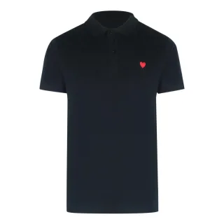 Love Moschino Poloshirt Mit Kleinem Herz, Schwarz