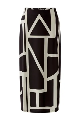Miss Lagotte - Rock - Slip into Style beige/braun - Gr. - 36