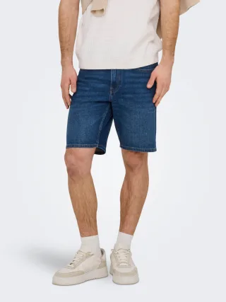 ONLY & SONS Shorts "ONSWEFT BOX PIM DNM SHORTS VD"