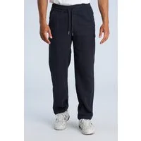LINDBERGH Stoffhose Sommerhose in Leinen-Optik und mit Gummizug - Weiter Schnitt